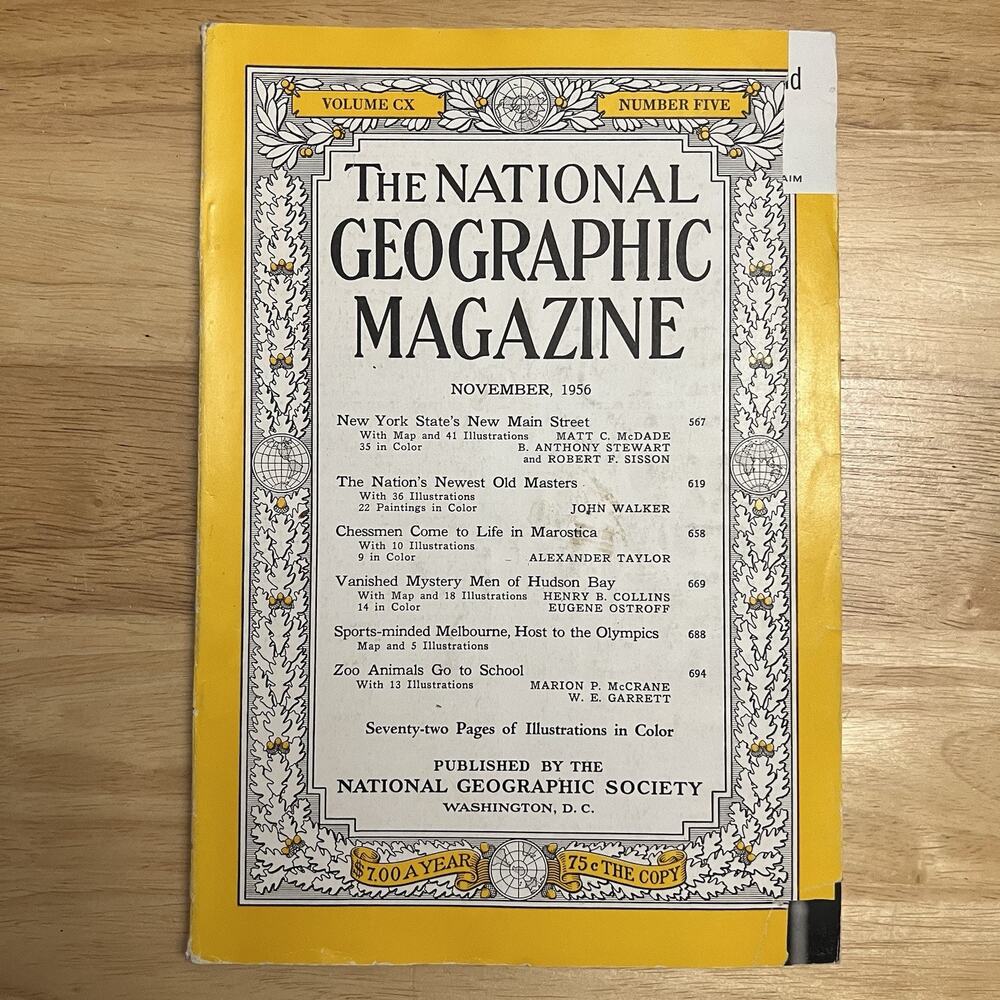 Vintage National Geographic November 1956 NY Marostica Mystery Men Olympics